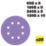 Trend  AB/125/M25 60, 120 & 180 & 240 Grit 8-Hole Punched Multi-Material Random Orbital Sanding Discs 125mm 25 Pack