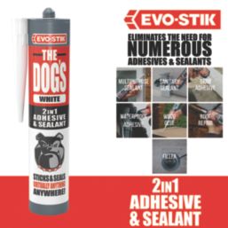 Evo-Stik The Dogs Hybrid Adhesive & Sealant White 290ml