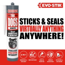 Evo-Stik The Dogs Hybrid Adhesive & Sealant White 290ml