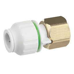 Flomasta Twistloc Plastic Push-Fit Straight Tap Connector 15mm x 3/4"