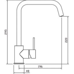 Streame by Abode Vigour Quad Single Lever Mixer Forest Green