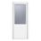Crystal  1-Panel 1-Obscure Light Left-Handed White uPVC Back Door 2090mm x 920mm