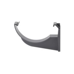 FloPlast  uPVC Half Round Fascia Brackets Anthracite Grey 112mm 10 Pack