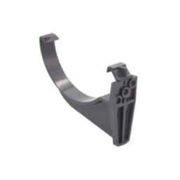 FloPlast  uPVC Half Round Fascia Brackets Anthracite Grey 112mm 10 Pack