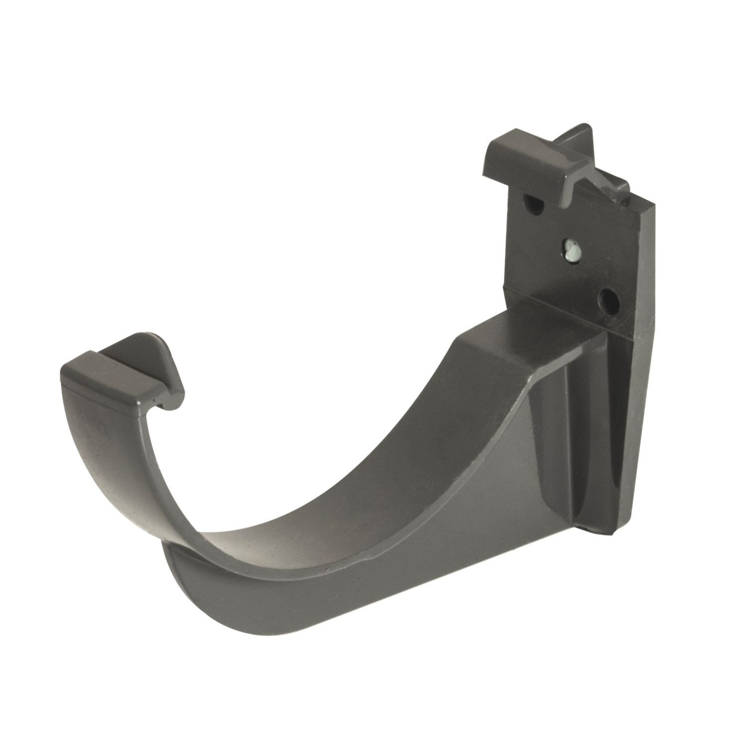 FloPlast uPVC Half Round Fascia Brackets Anthracite Grey 112mm 10 Pack (155KJ)