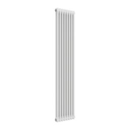 Reina 1800mm x 380mm 3382BTU White Vertical 2 Column Radiator