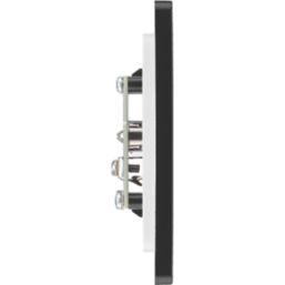 British General Evolve 1-Gang Coaxial TV / FM Socket Copper with Black Inserts