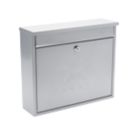 Burg-Wachter Elegance Post Box Silver Powder-Coated