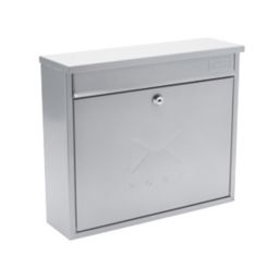 Burg-Wachter Elegance Post Box Silver Powder-Coated