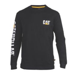 CAT Trademark Banner Long Sleeve T-Shirt Black 4X Large 58-60" Chest