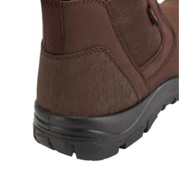 Site Merrien   Safety Dealer Boots Brown Size 8