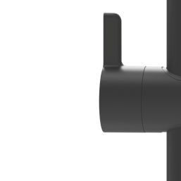 Swirl Bonda Adjustable Shower Riser Rail Black 654mm - Screwfix