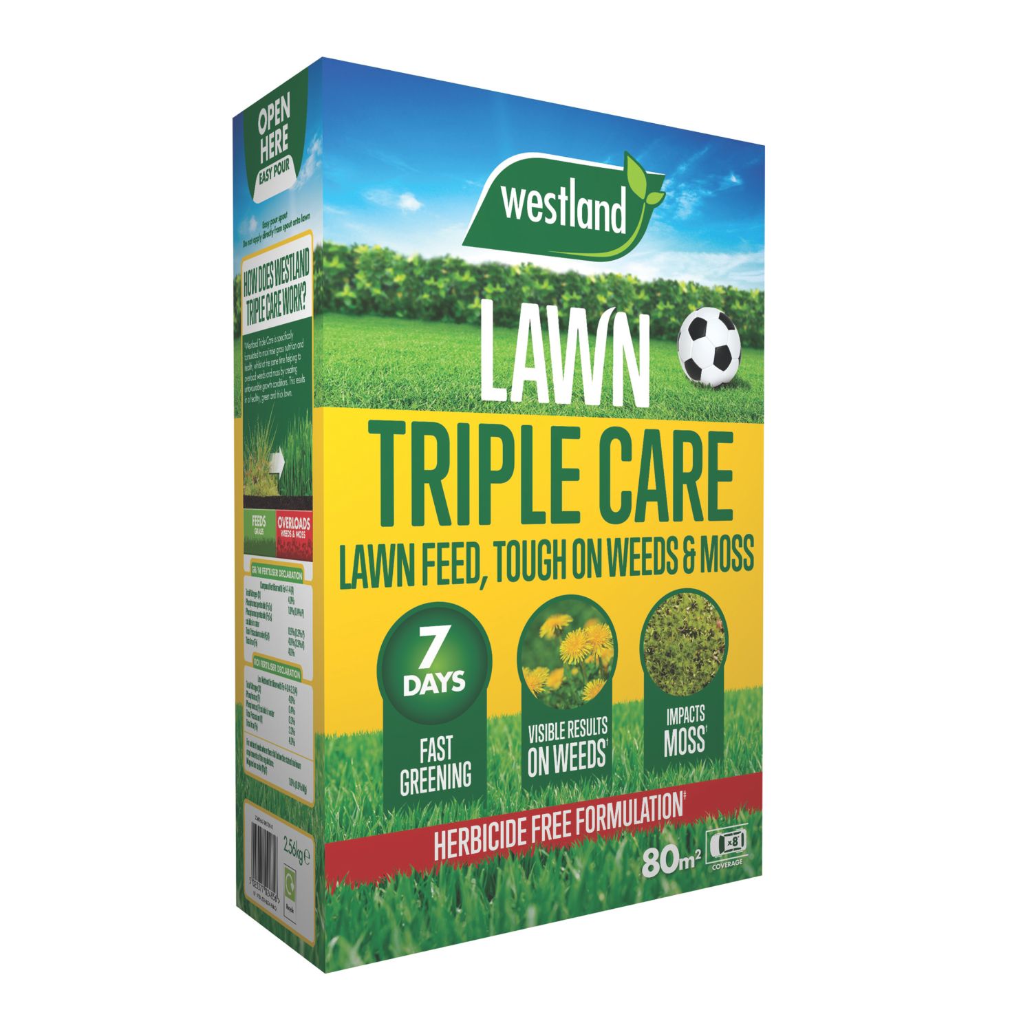 Westland Triple Care Lawn Fertiliser 80m² 2.56kg (155YU)