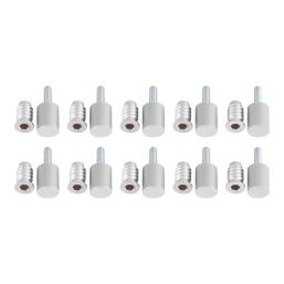 Smith & Locke  39mm Sash Stops Satin Chrome 10 Pack