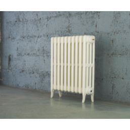 Arroll 660mm x 754mm 3193BTU White Cast Iron 4 Column Radiator