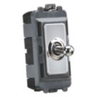 Knightsbridge  20AX Grid SP Control Switch Polished Chrome
