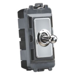 Knightsbridge  20AX Grid SP Control Switch Polished Chrome