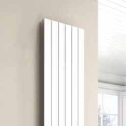 Reina Flat Single 1600mm x 440mm 2702BTU White Vertical Designer Radiator