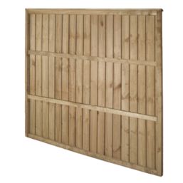 Forest Vertical Board Closeboard  Fence Panels Natural Timber 6' x 5' 6" Pack of 3