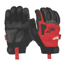 Milwaukee Impact Demolition Gloves Black/Red Large