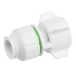 Flomasta  Plastic Push-Fit Straight Tap Connectors 15mm x 3/4" 2 Pack