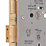 Smith & Locke 5 Lever Polished Brass Architectural Sash Lock 76mm Case - 57mm Backset