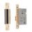 Smith & Locke Fire Rated  5 Lever Polished Brass Architectural Sash Lock 76mm Case - 57mm Backset