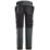 Snickers 6275 Shell Stretch Trousers Steel Grey  36" W 30" L
