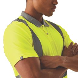 Regatta Pro Contract Hi-Vis Polo Shirt Yellow 4X Large 53" Chest