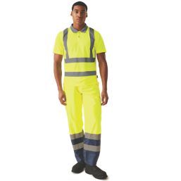 Regatta Pro Contract Hi-Vis Polo Shirt Yellow 4X Large 53" Chest