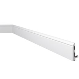 Ogee Skirting Board White 2.4m x 80mm x 12mm 6 Pack