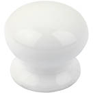 Smith & Locke  Traditional Cabinet Door Knobs Porcelain White 38mm 2 Pack