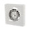Manrose XF100H 100mm (4") Axial Bathroom Extractor Fan with Humidistat & Timer White 240V