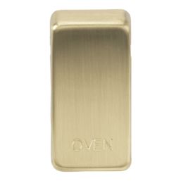 Knightsbridge 'OVEN' Switch Cover Brushed Brass