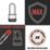 Master Lock PK5EURDLJ  All-Weather   Elite Laminated Padlock  Silver & Black 52mm