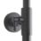 Highlife Bathrooms Spey Series 2 Rear-Fed Exposed Matt Black Thermostatic Shower