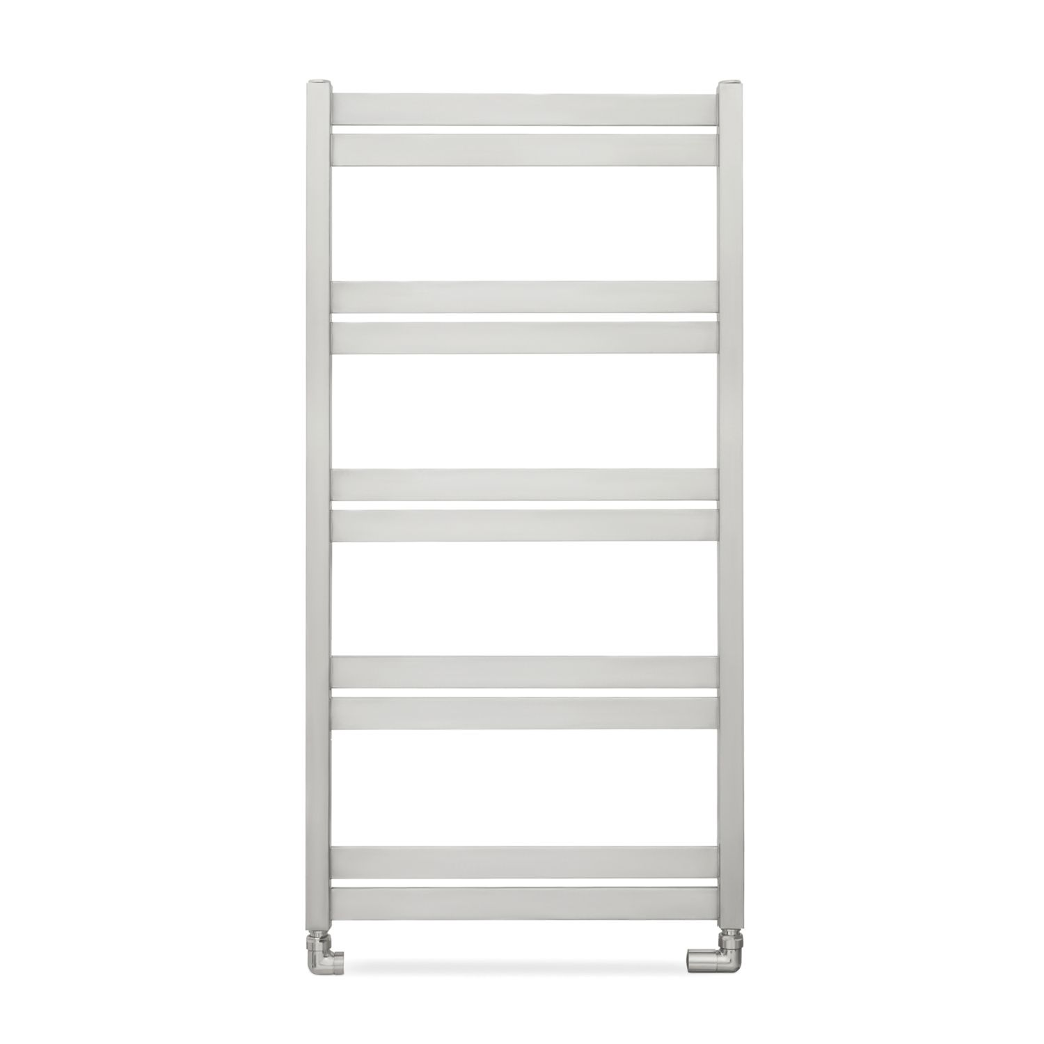 Time 1030mm x 530mm 1185BTU Silver Flat Designer Towel Radiator (157KL)