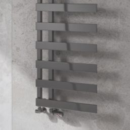 Reina 1525mm x 500mm 1931BTU Gunmetal Flat Designer Towel Radiator