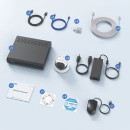 Reolink NVS8-5KD4-A 2TB 8-Channel 4K PoE NVR Kit & 4 x 4K Indoor & Outdoor Cameras