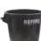 Refina  Plastic Mixing Tub Black 50Ltr