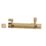 Smith & Locke Necked Door Bolt Polished Brass 150mm