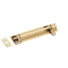 Smith & Locke Necked Door Bolt Polished Brass 150mm
