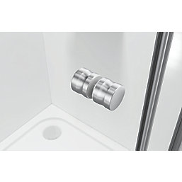 Triton Neo Six  Framed Rectangular Sliding Door Shower Enclosure Reversible Chrome  1000mm x 800mm x 1850mm