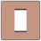 British General Evolve 1-Module Modular Faceplate Copper