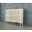 Arroll 660mm x 1234mm 5323BTU White Cast Iron 4 Column Radiator