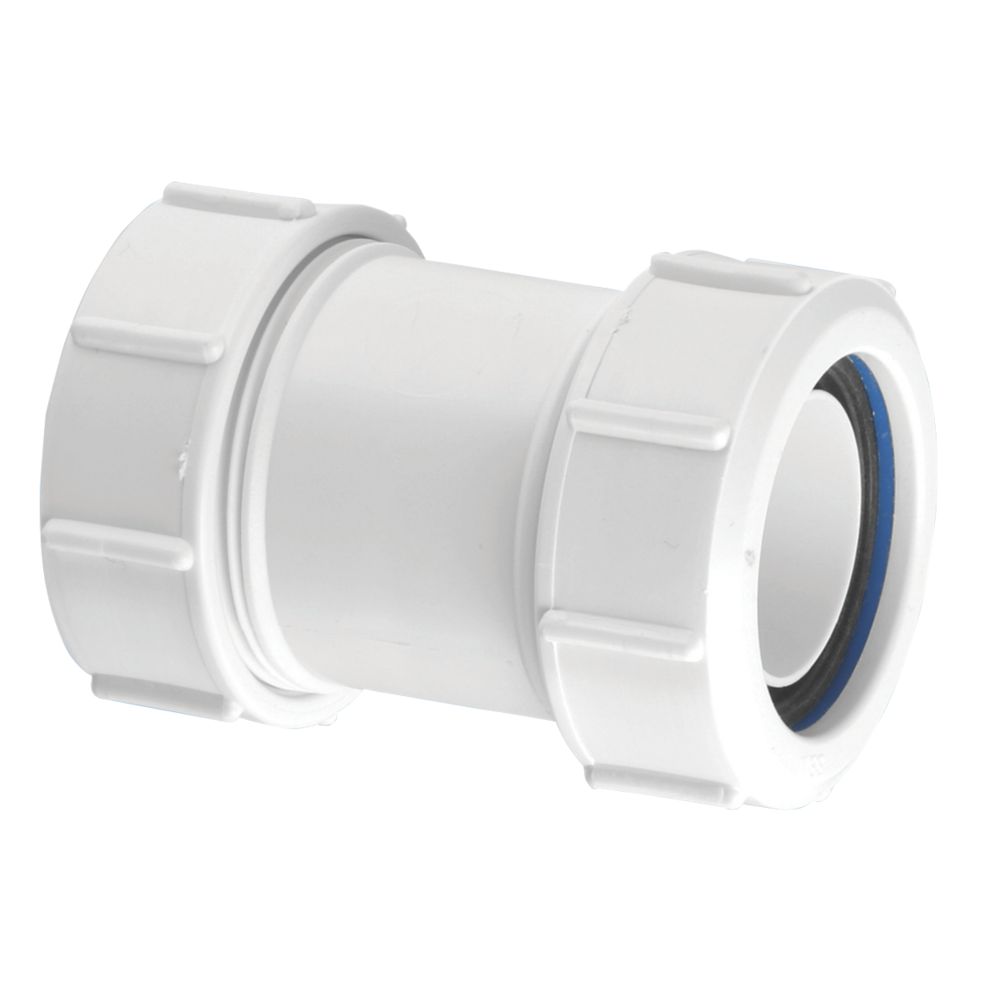 McAlpine Z28M Compression Straight Coupler White 50mm x 50mm ...