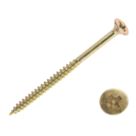 Goldscrew  PZ Double-Countersunk Thread Cutting Multipurpose Screws 6mm x 80mm 100 Pack