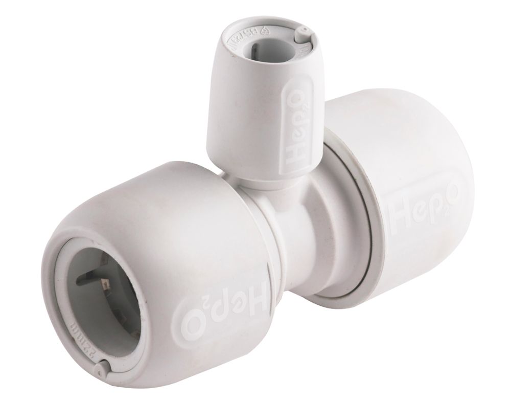 Hep2O  Plastic Push-Fit Reducing Tee 22mm x 22mm x 10mm