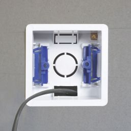 Essentials  1-Gang Dry Lining  Back Box 45mm 5 Pack