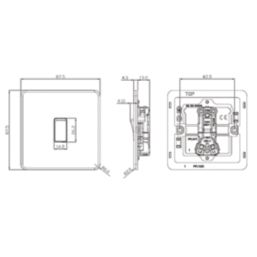 Knightsbridge  10AX 1-Gang 2-Way Light Switch  Matt Black